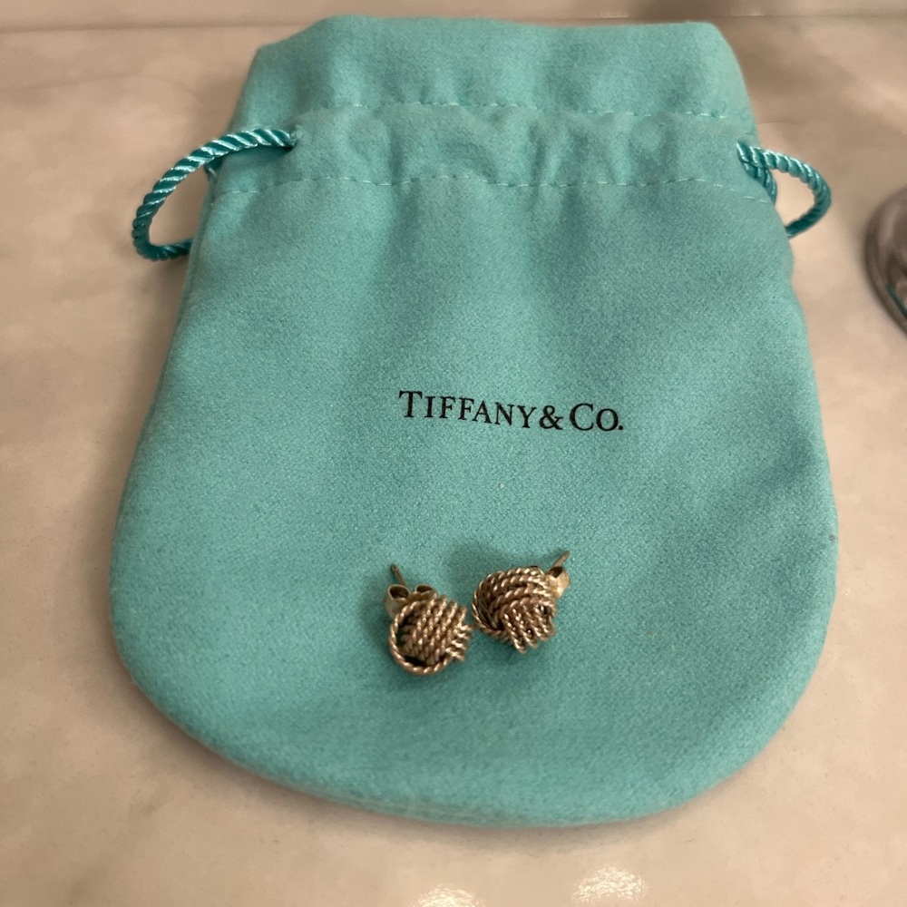 Tiffany & Co. Silver Knot Earrings